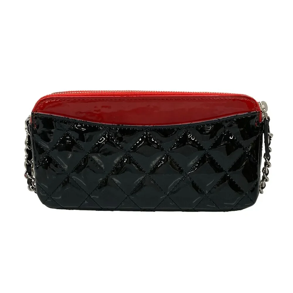 Chanel Matelasse Other Style Wallet Red Black